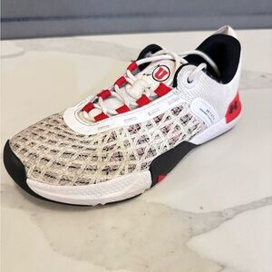 Utah Utes Under Armour TriBase Reign 5 Training Shoes White Women’s 7.5 Men’s 8